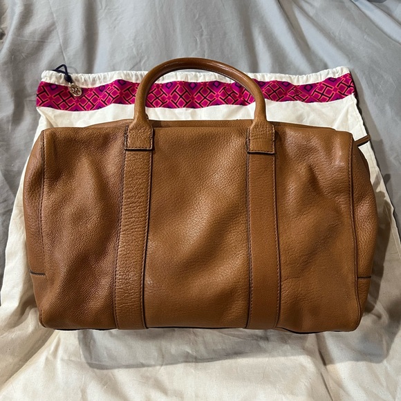 Tory Burch Brown Pebbled Leather Brody Satchel - Picture 2 of 7